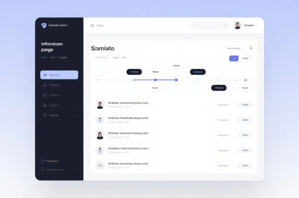 计划信息列表与结构化页面设计